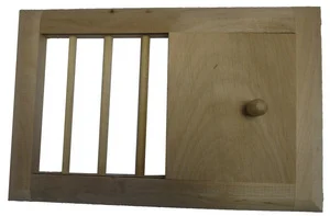 Вентиляционная решётка малая с задвижкой РВ-М 130х280 мм