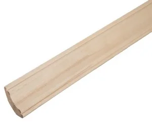 Плинтус осина сорт А фигурный клеенный 45мм