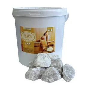 Камни для сауны Кварц колотый Княжеский Премиум ф 70*100 ведро 20кг