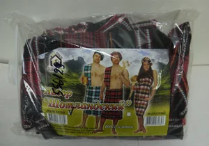 Набор для сауны "Шотландский" мужской килт, берет